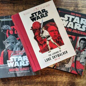3pk Book Lot Set Star Wars Legends of Skywalker, Before Awakening, Moving Target